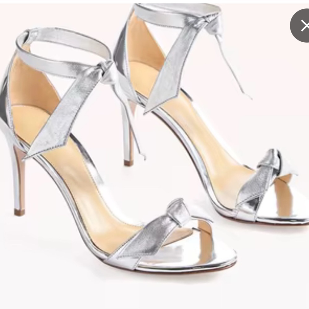 Alexandre Birman Metallic Silver Heels